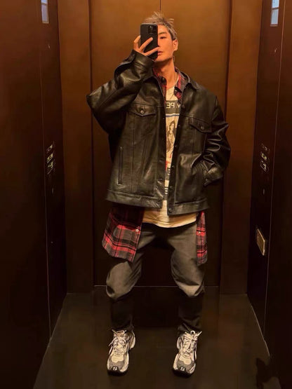 Rick Owens Drkshdw Distressed Plaid Shirt