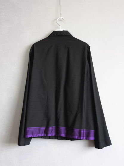 Yohji Yamamoto Silk Stripe Jacket