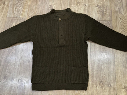 Olive Green Wool Knit Sweater