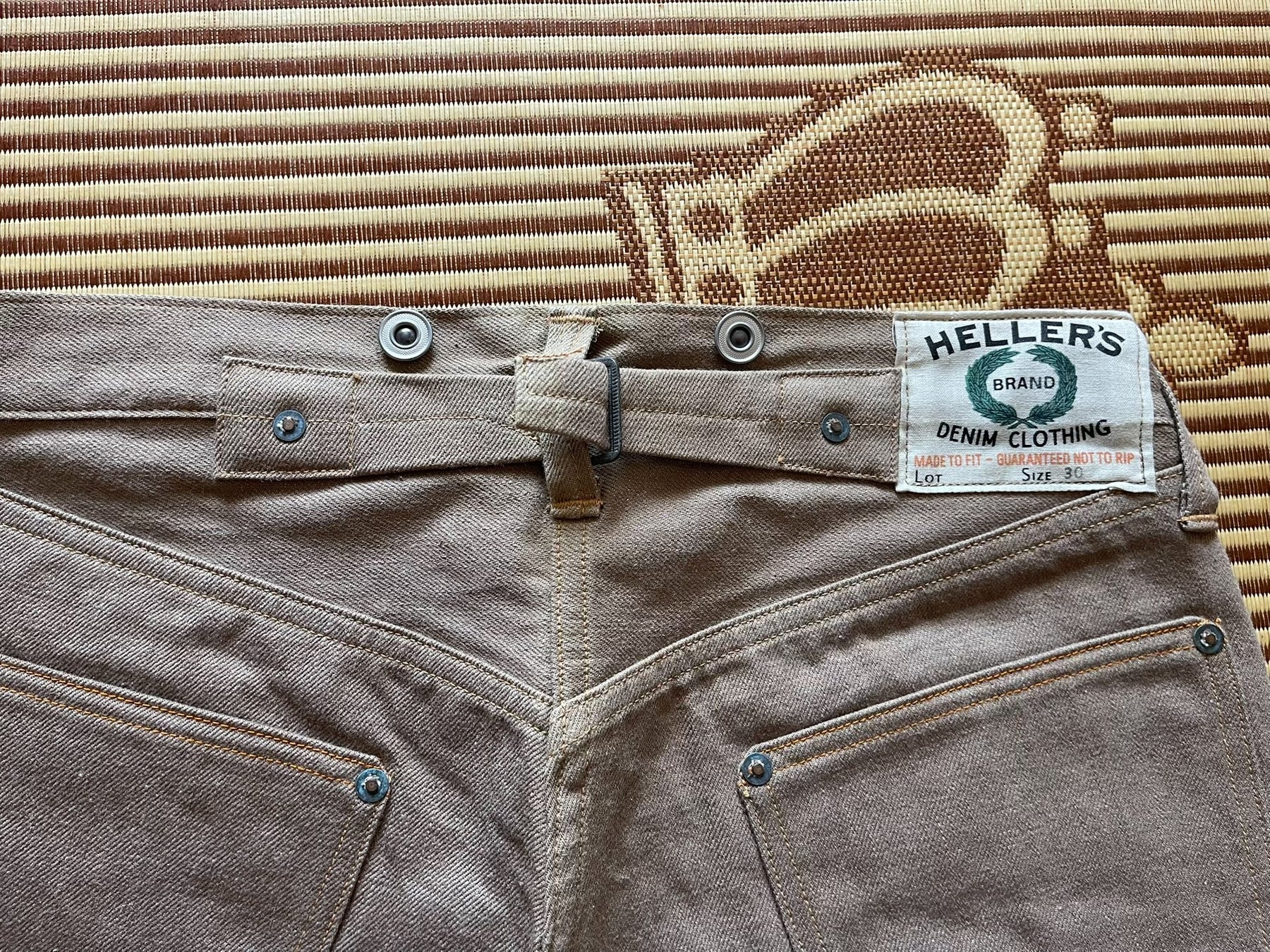 Warehouse Heller's Cafe 1922 Khaki Jeans W30