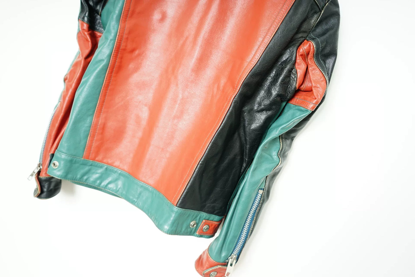 Schott Patchwork Leather Jacket S Size