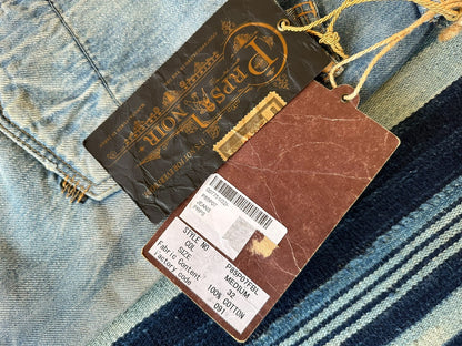 dark wash patchwork denim jeans