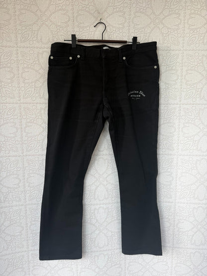 Dior Logo Denim Pants Size 33
