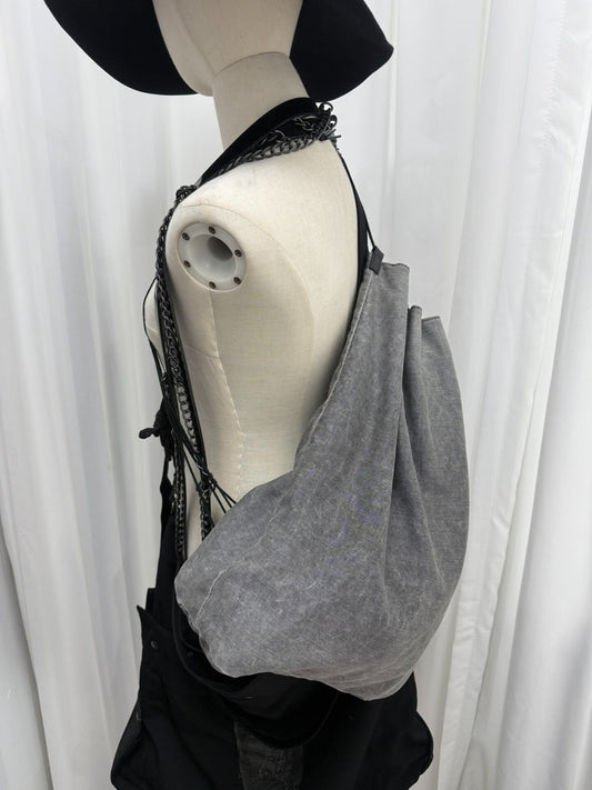 Yohji Yamamoto Men's Gray Sling Bag