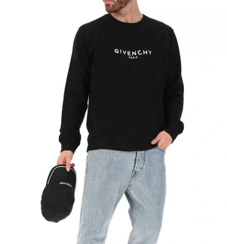 givenchy black logo sweatshirt with flaws