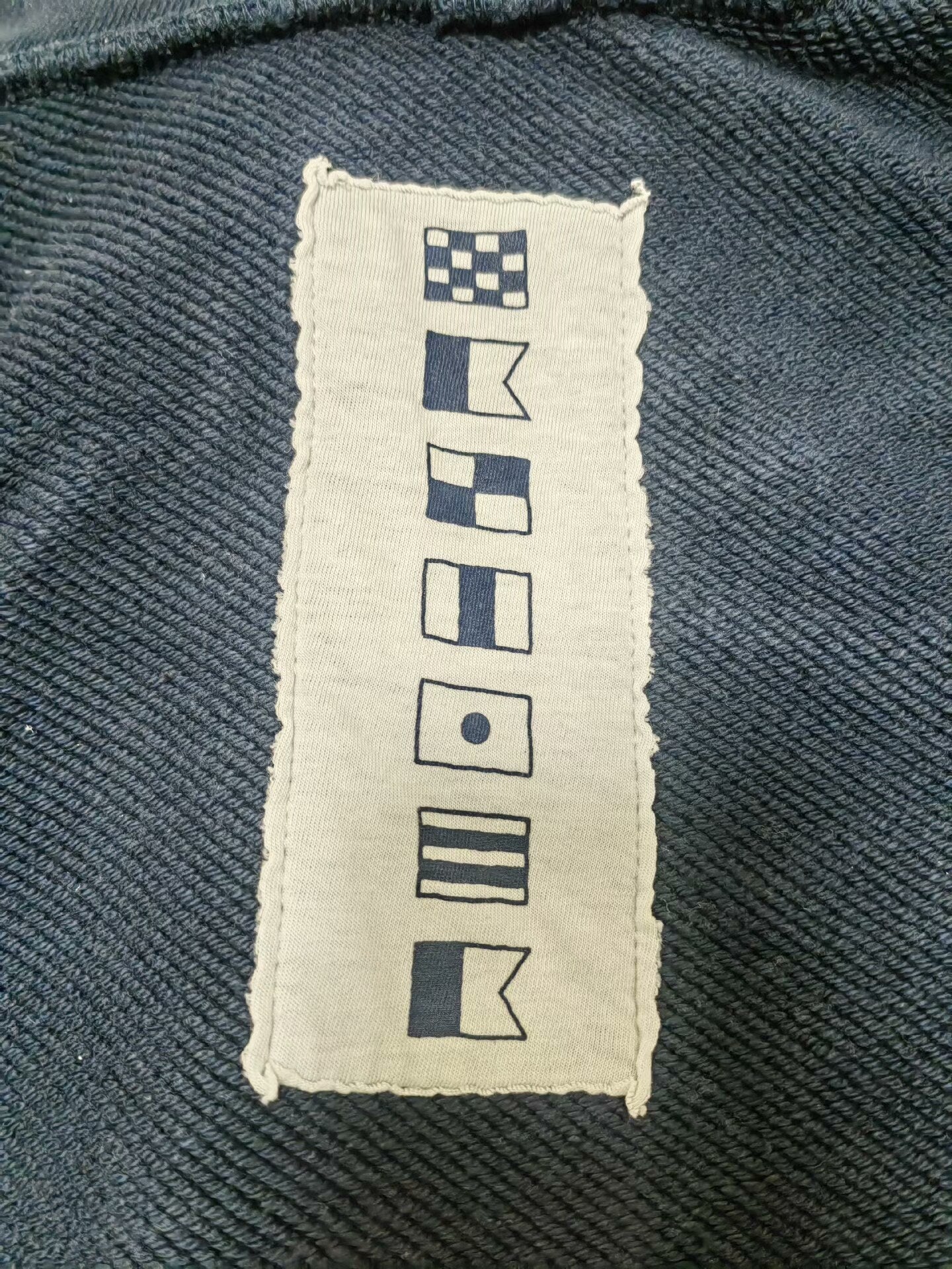 nautica oversized navy hoodie with graphic