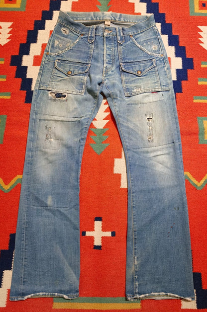 RRL Bootcut Patch Jeans