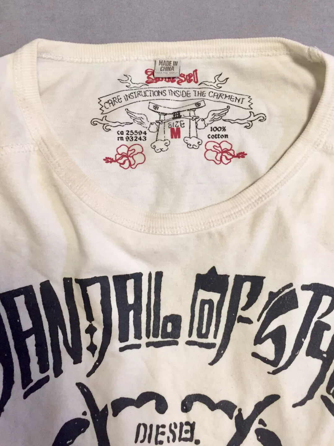 Diesel Vintage Distressed Cotton T-Shirt