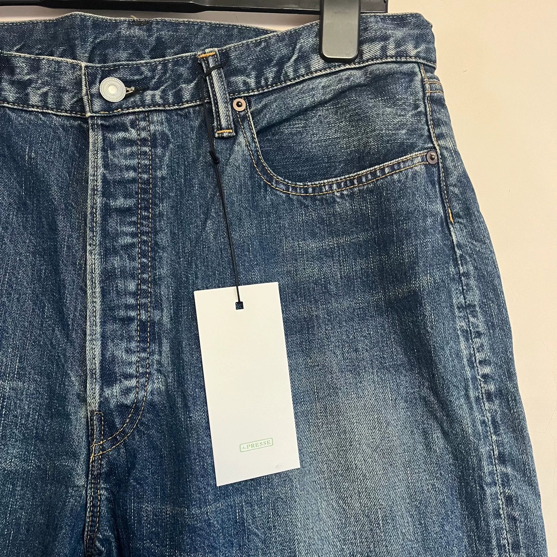 Presse Washed Denim Wide Pants