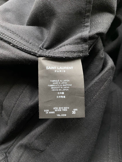 Saint Laurent SLPD02 15ss Distressed Black Jeans