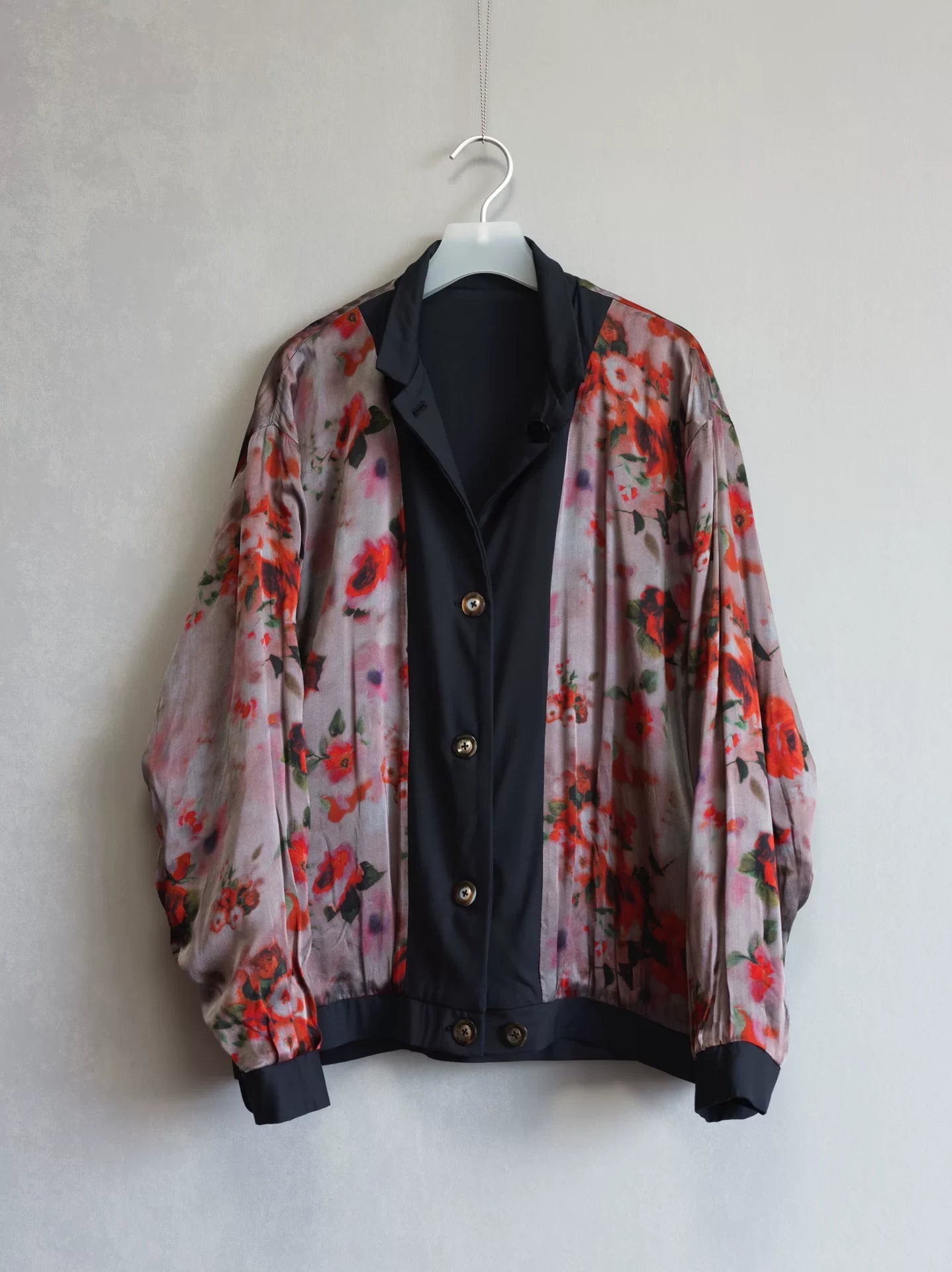 floral wool jacket by geoffrey b.small