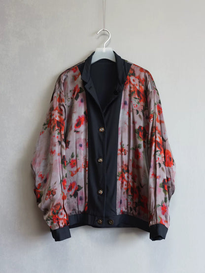 floral wool jacket by geoffrey b.small