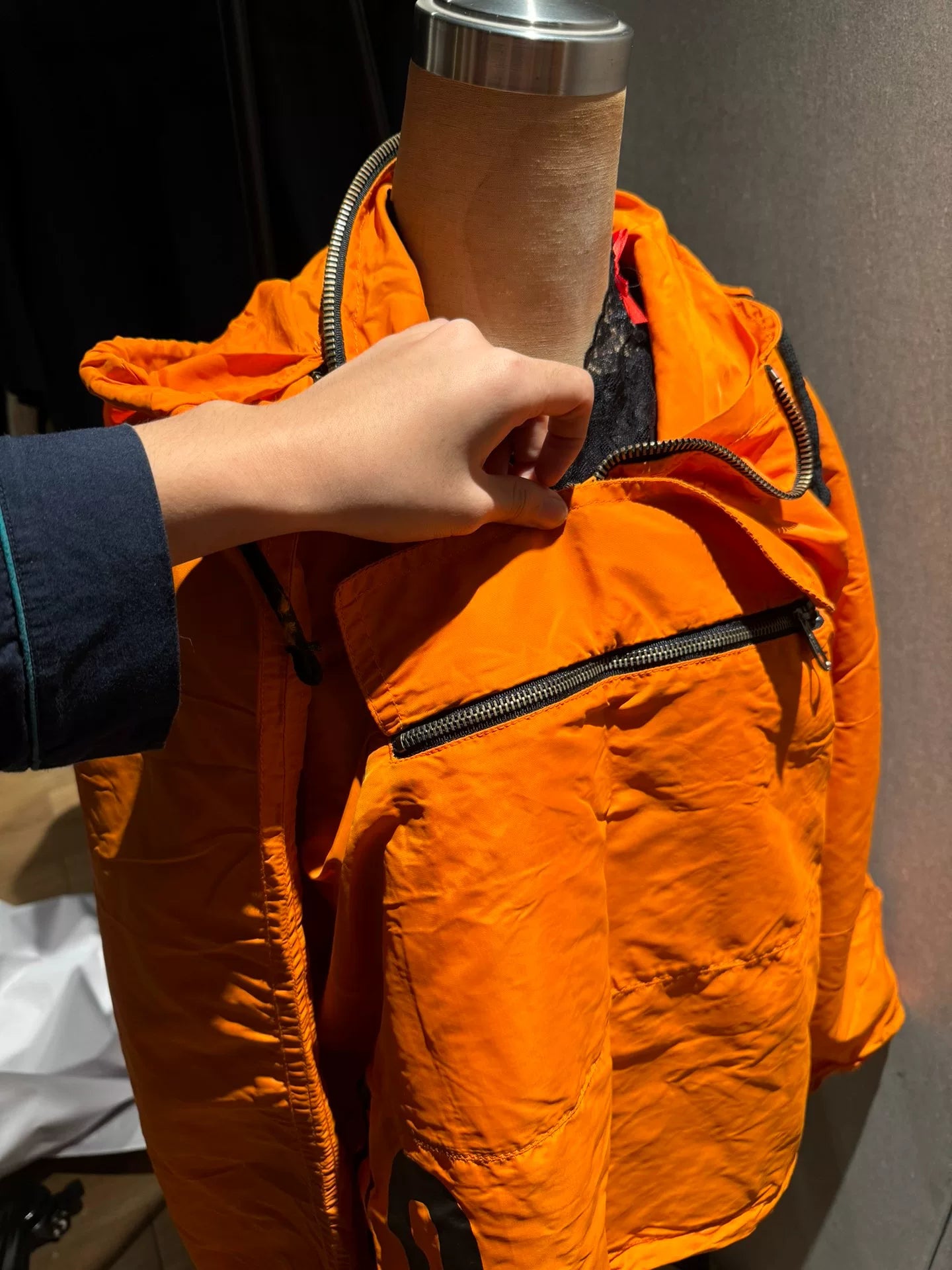 transformable bondage stripe jacket