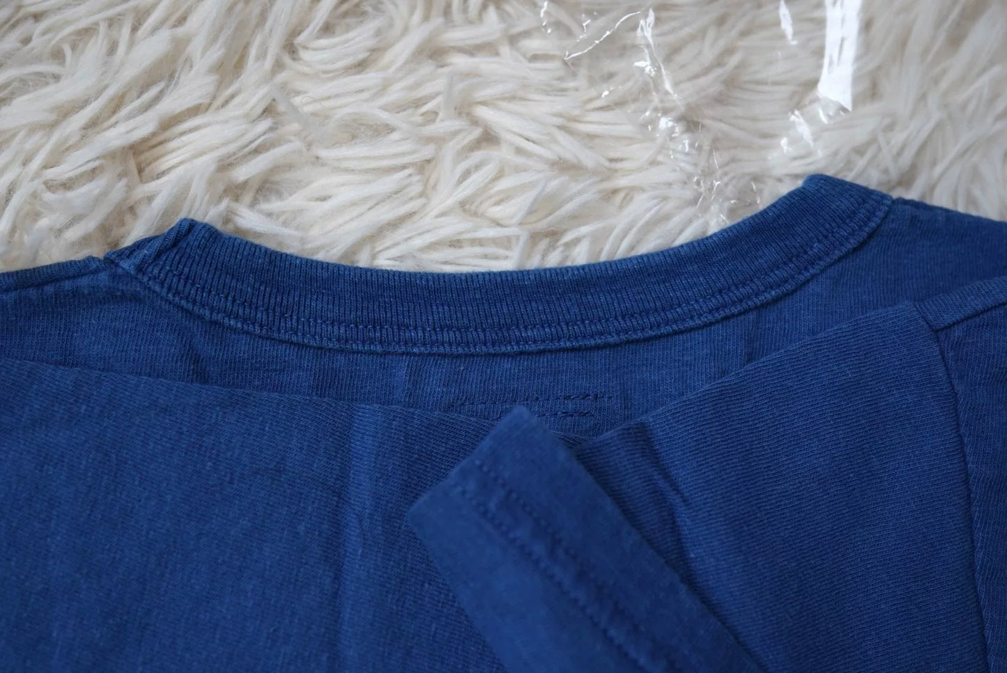 visvim crew neck indigo tee