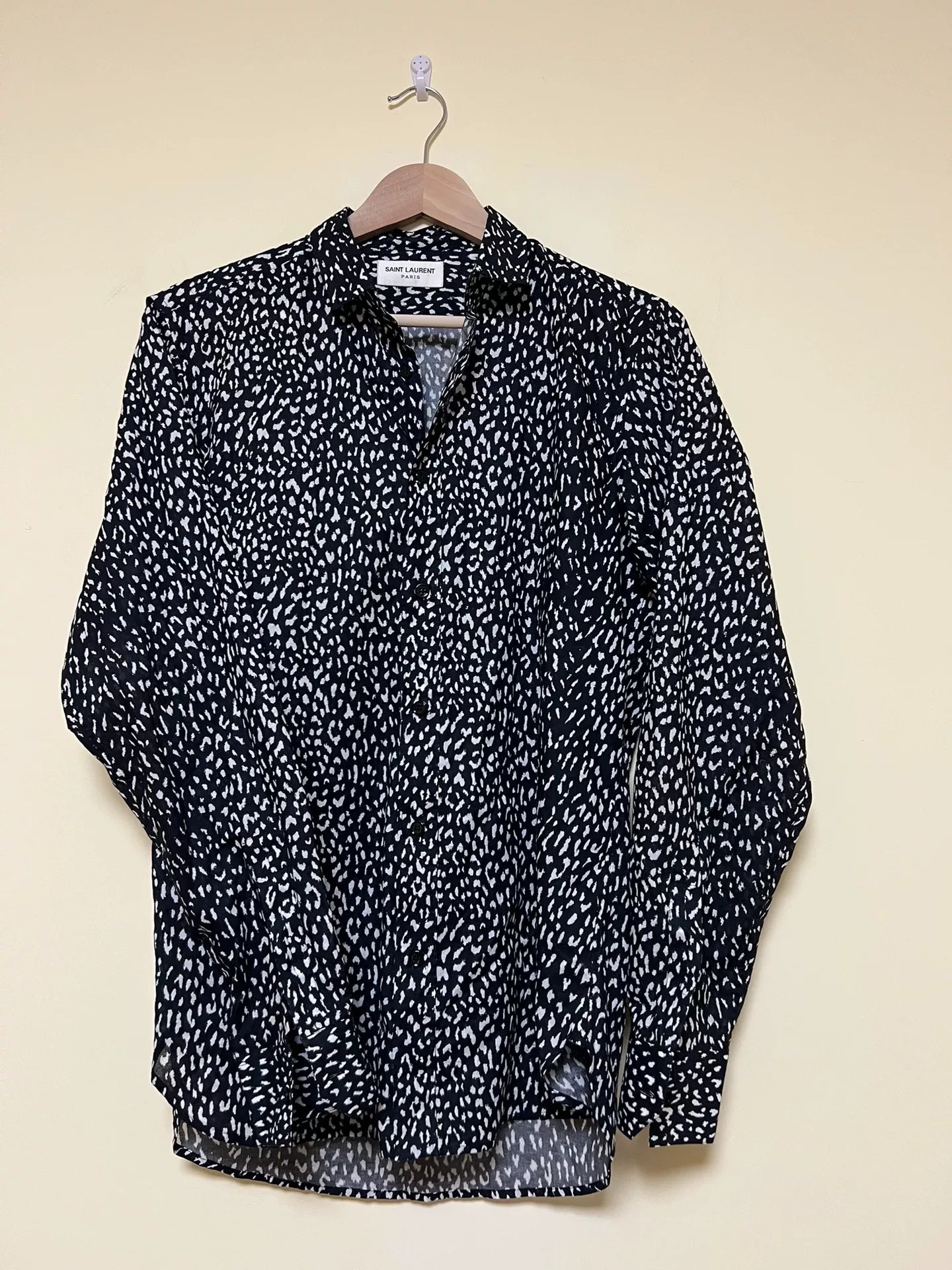 Saint Laurent YSL Jackson Wang Leopard Shirt