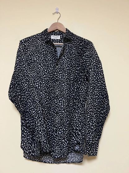 Saint Laurent YSL Jackson Wang Leopard Shirt