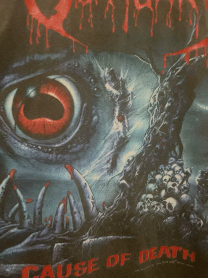 vintage obituary graphic t-shirt