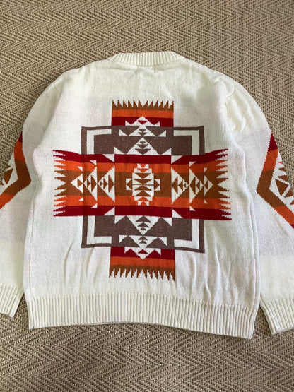 pendleton wool blend patterned pullover sweater