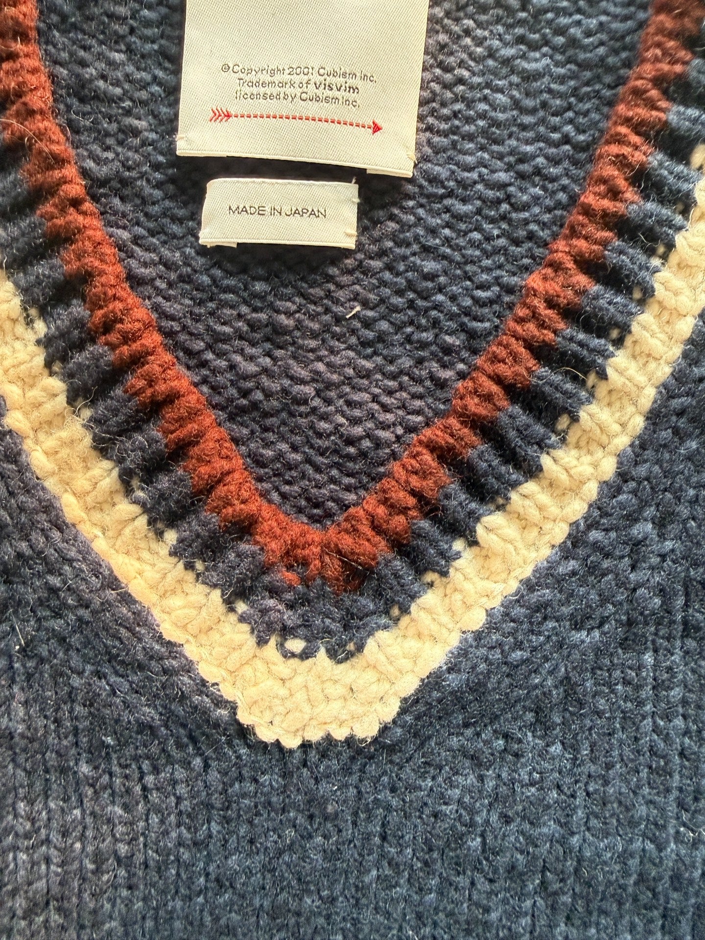 VISVIM 25AW College V-Neck Knit