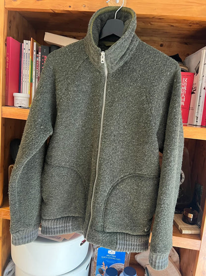 nigel cabourn wool jacket with riri zipper