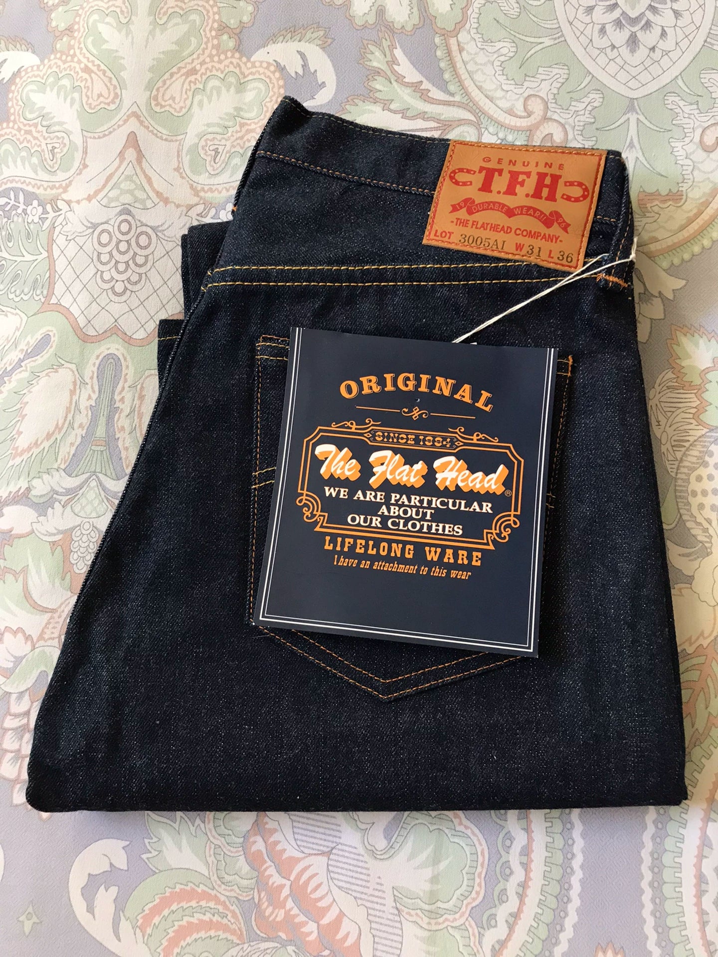 The Flat Head 3005AI Natural Dye Jeans