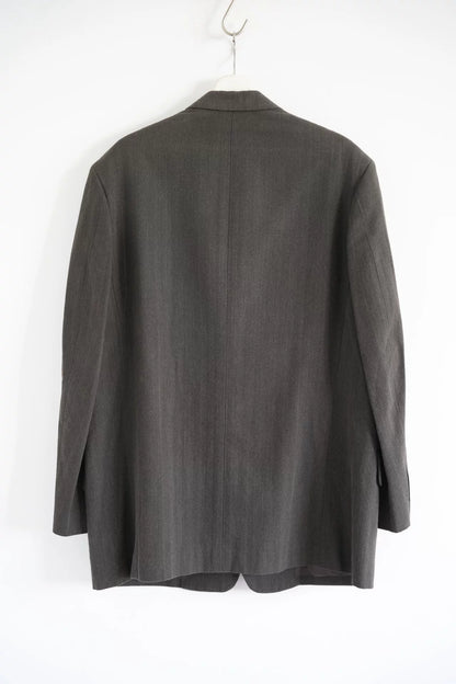 brown gray textured suit jacket