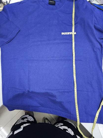 Balenciaga Blue Short Sleeve T-Shirt