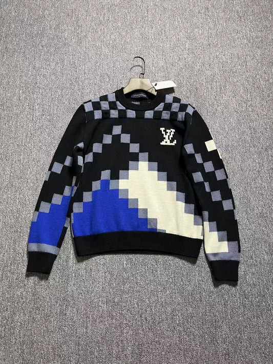 Louis Vuitton Mosaic Colorblock Wool Sweater