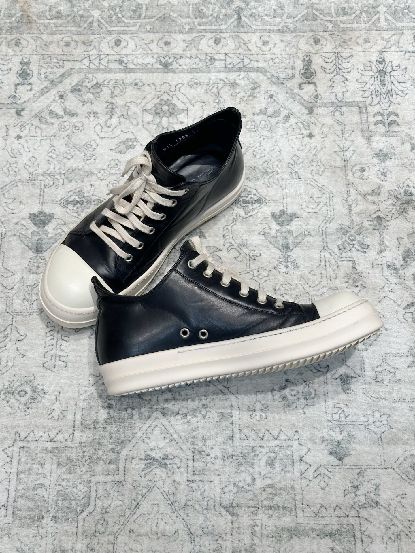 Rick Owens Main Line Leather Low-Top