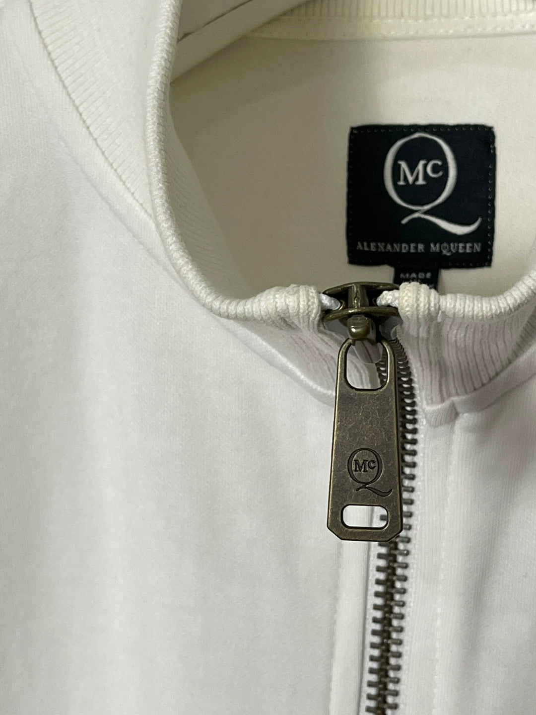 Alexander McQueen White Zip Jacket