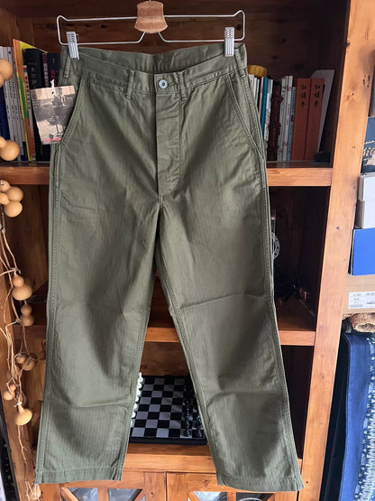 workers japan military style green pants
