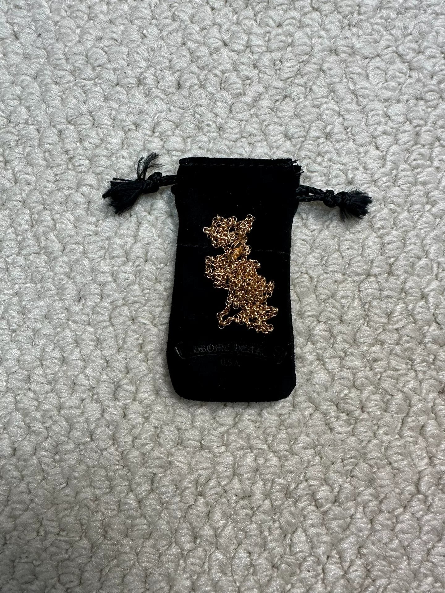 Chrome Hearts 22k RollChain Gold Necklace