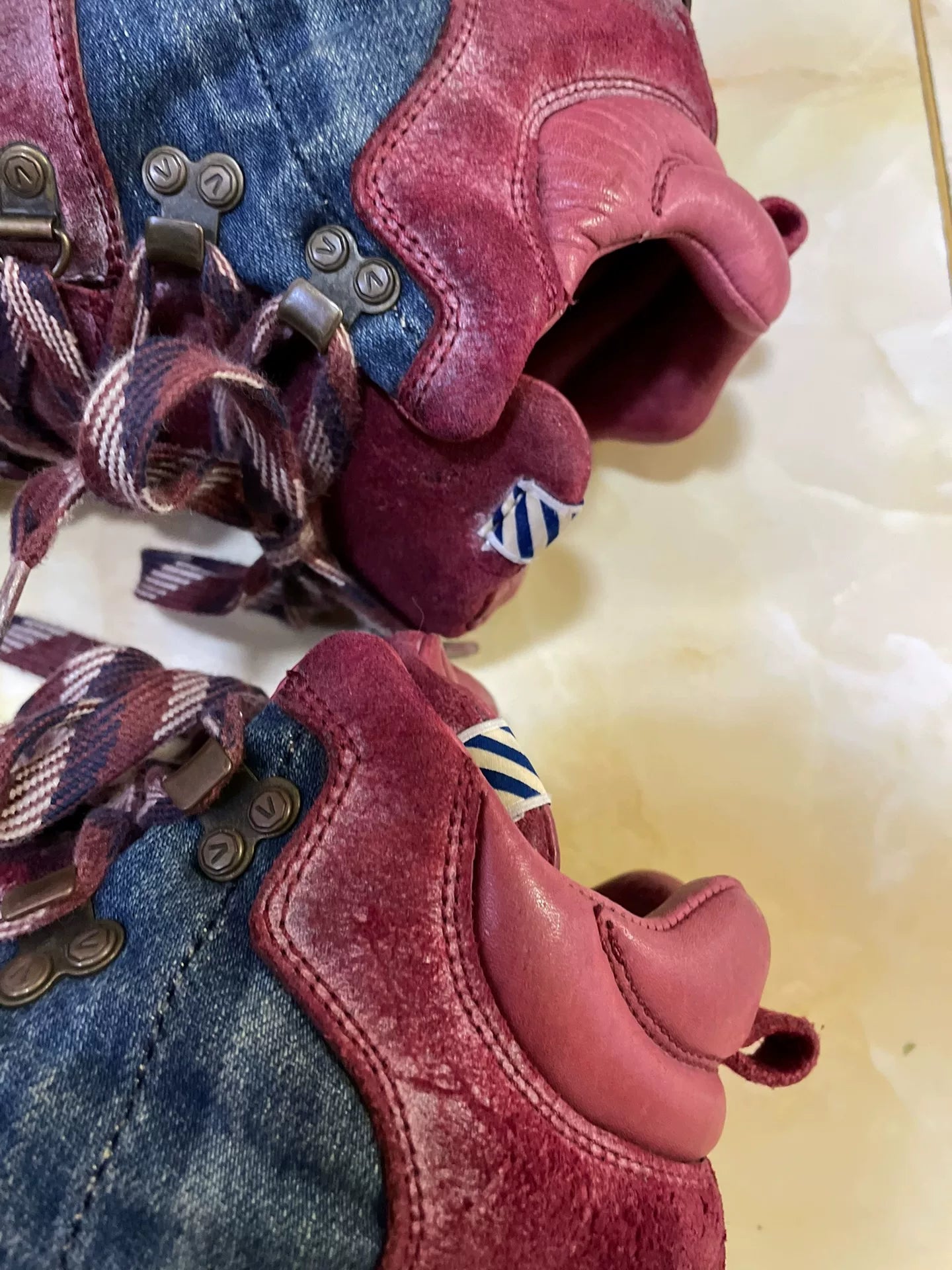 visvim serra washed vintage hiking boots