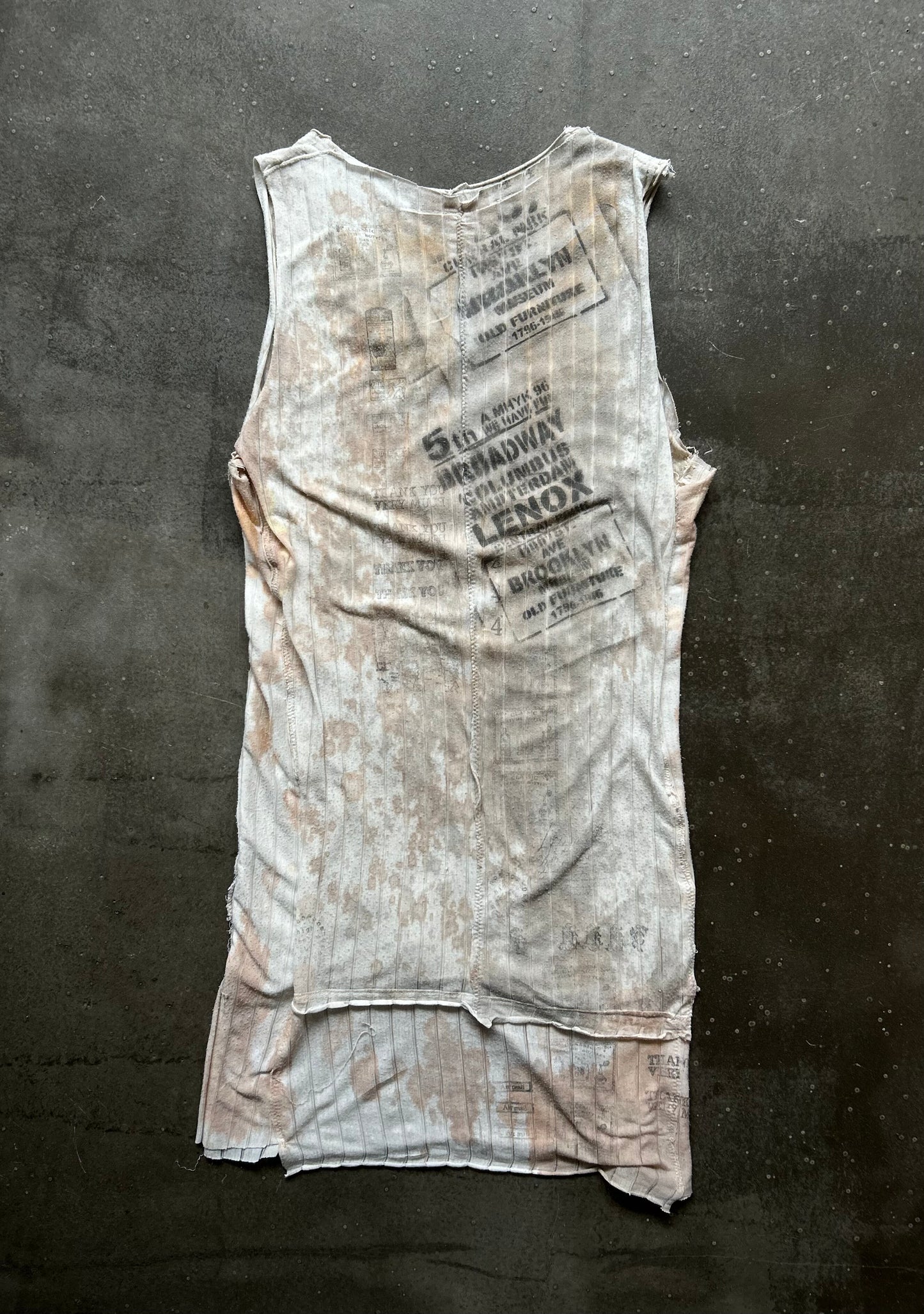 vintage patchwork graphic tank top