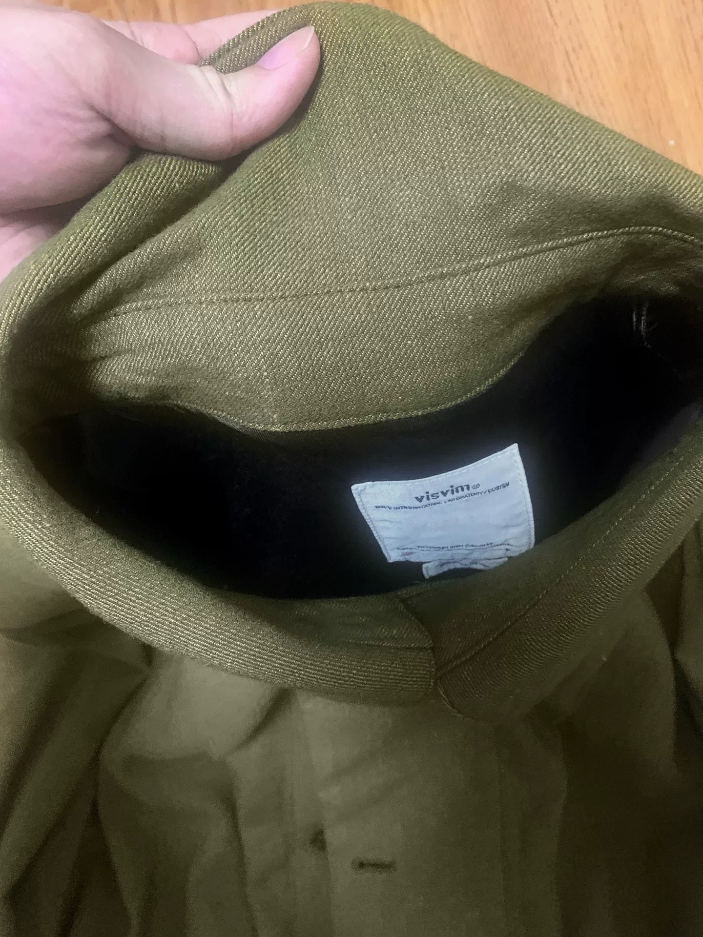visvim 18aw ayres coat in olive