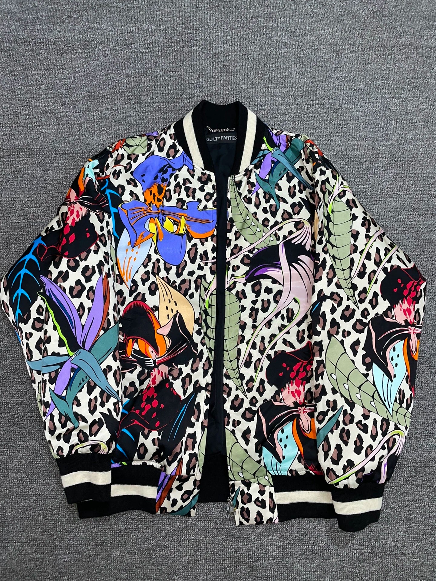 wacko maria colorful printed jacket in size L