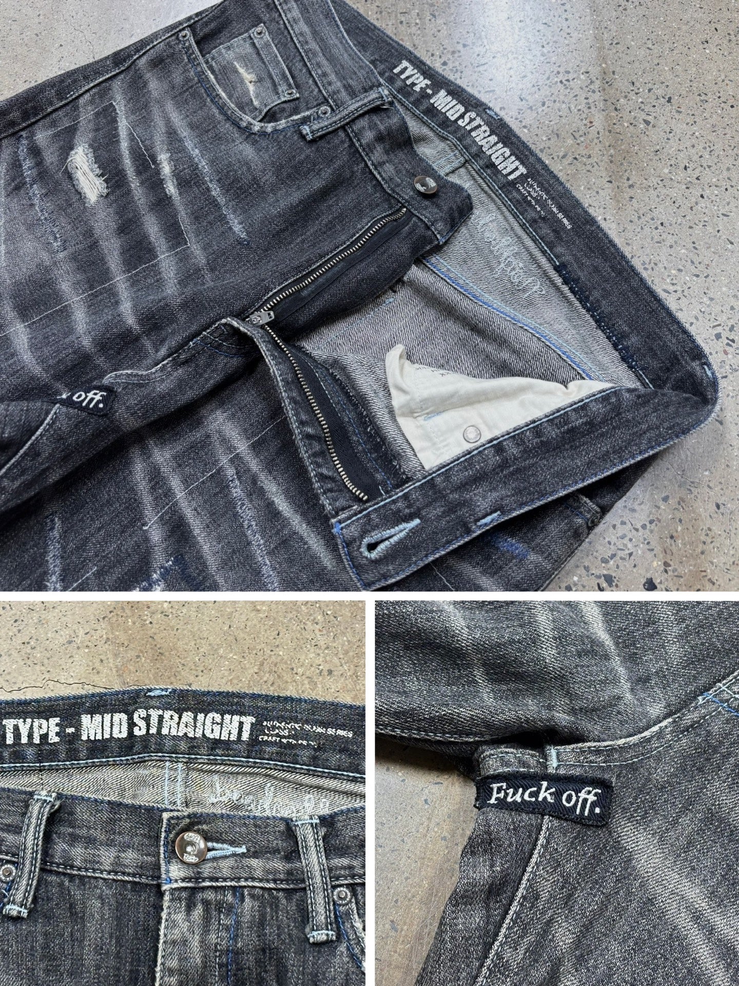 NBHD 10ex Distressed Denim Jeans
