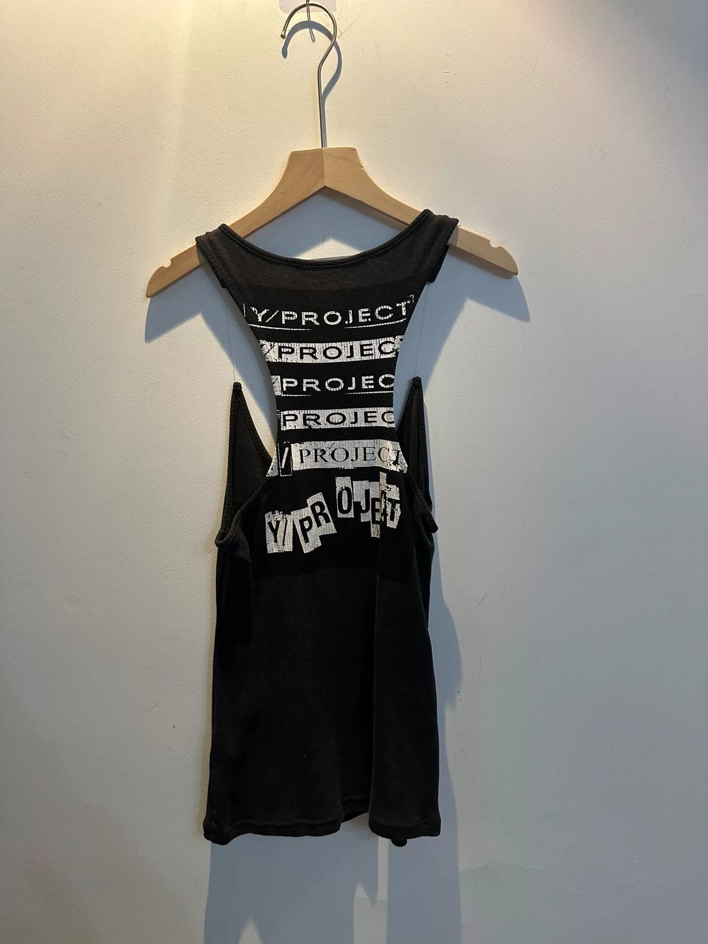 y/project rock band graphic tank top