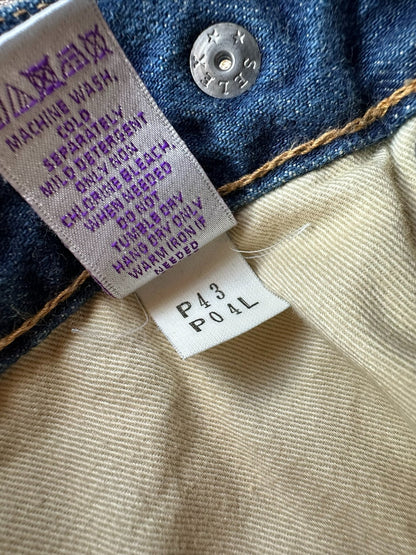 vintage japanese washed denim jeans