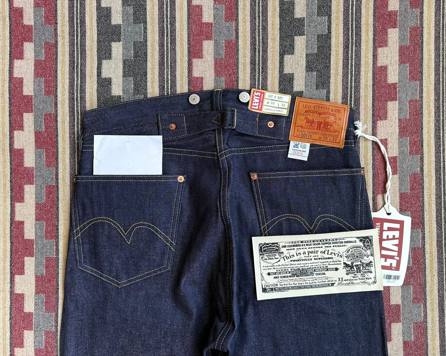 levi's lvc 1933 501xx selvage denim jeans
