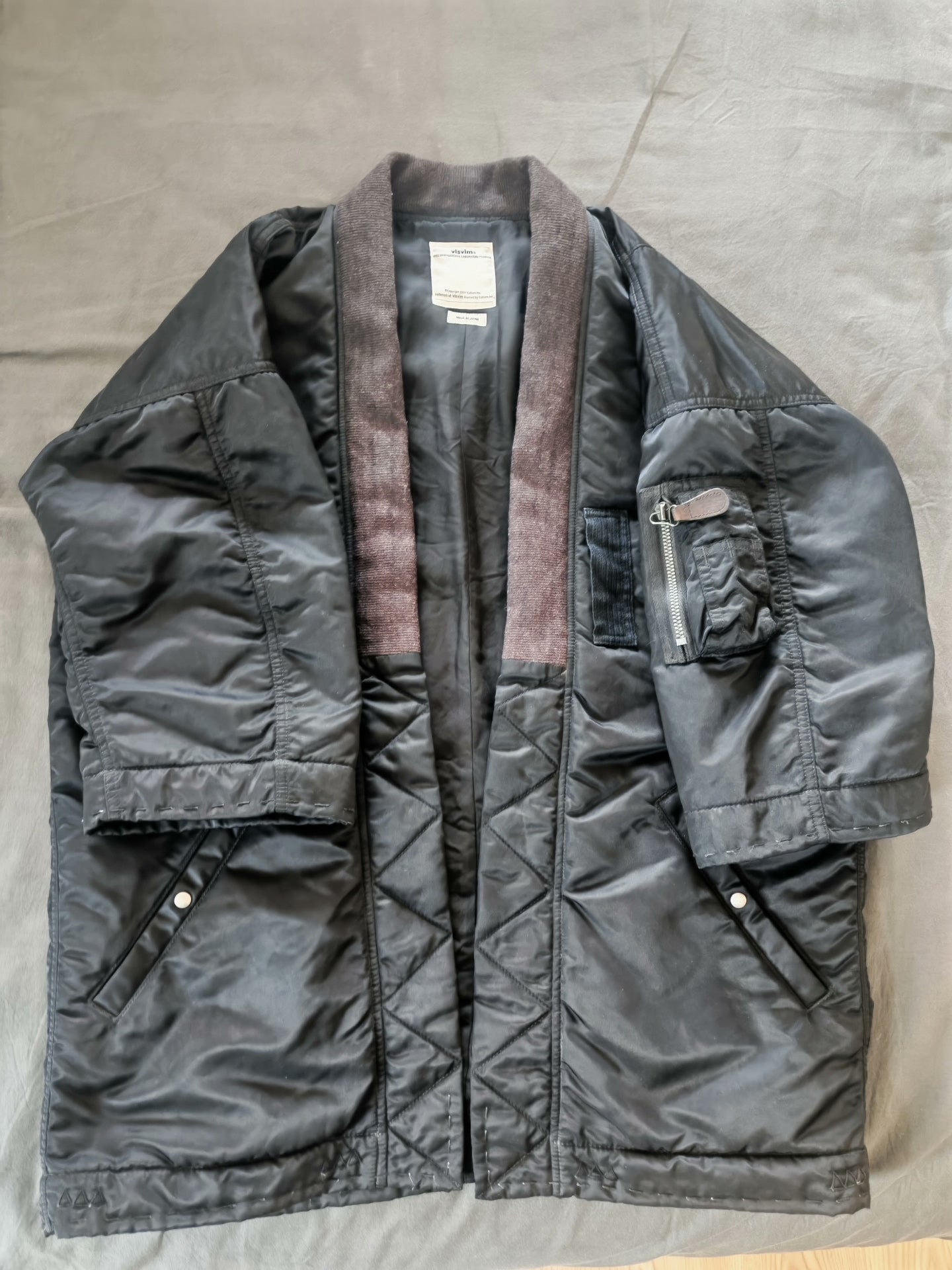visvim Black Kimono Jacket