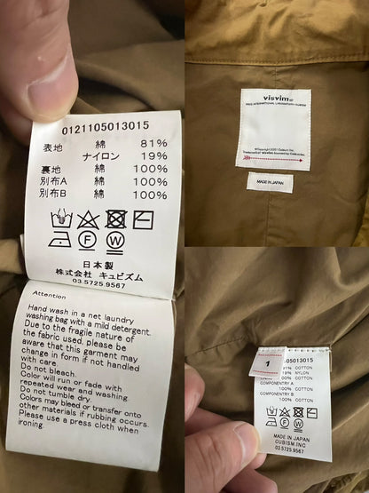 visvim 21SS Six Five Fishtail Parka Mustard