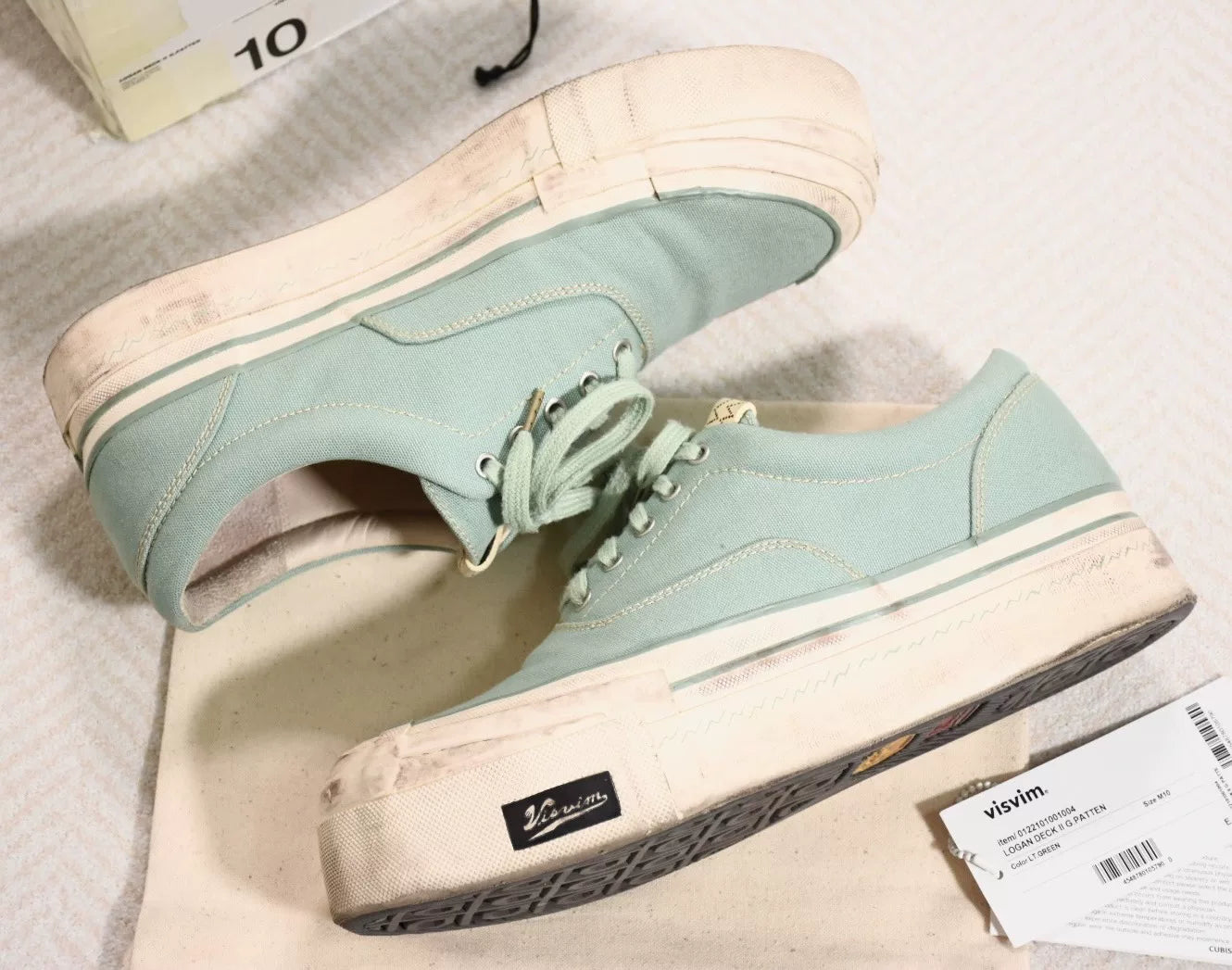 Visvim 22ss Deck Logan II Canvas Sneakers