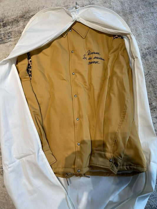 visvim leopard print coach jacket