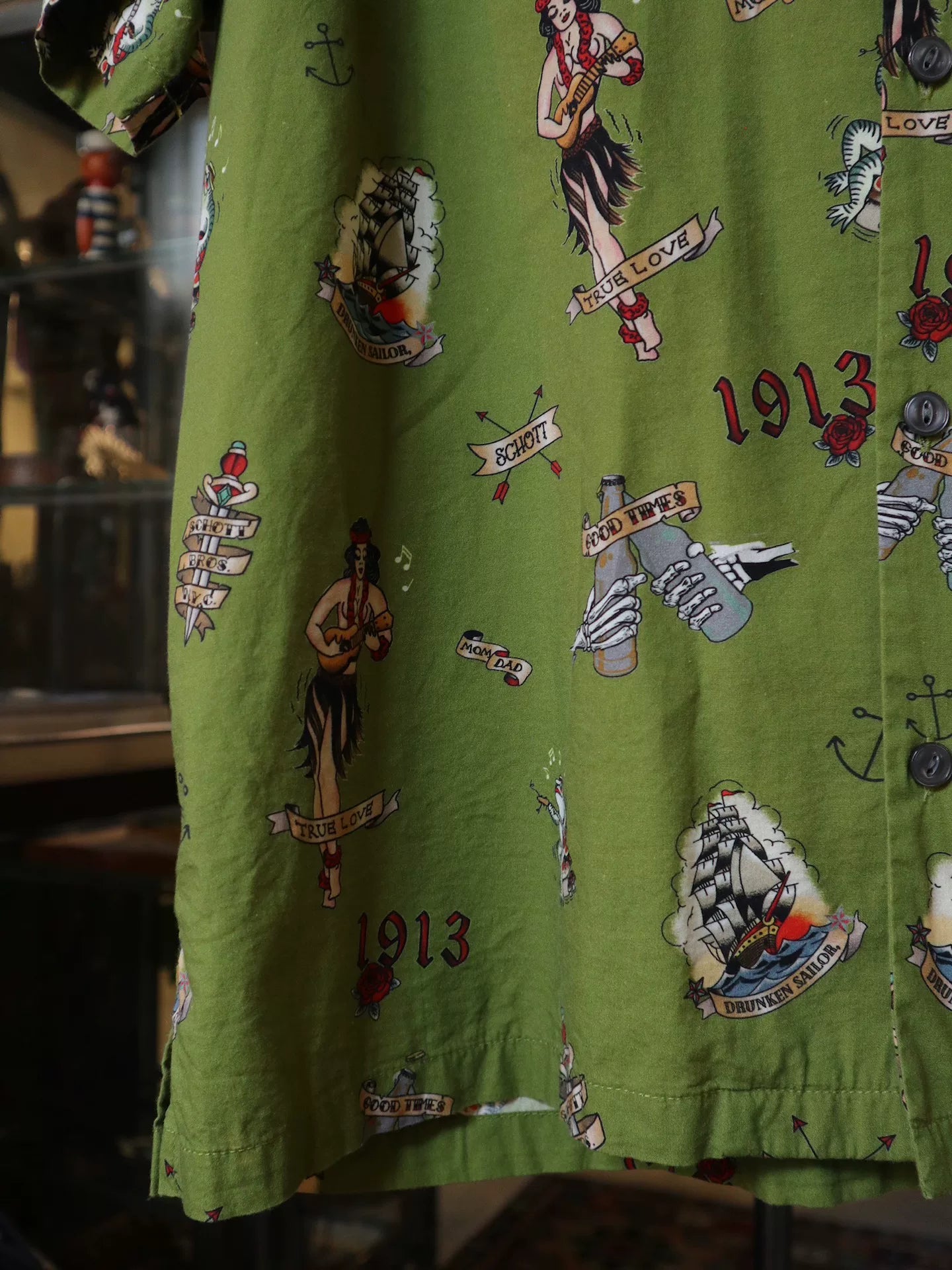 Schott NYC Old School Cuban Shirt