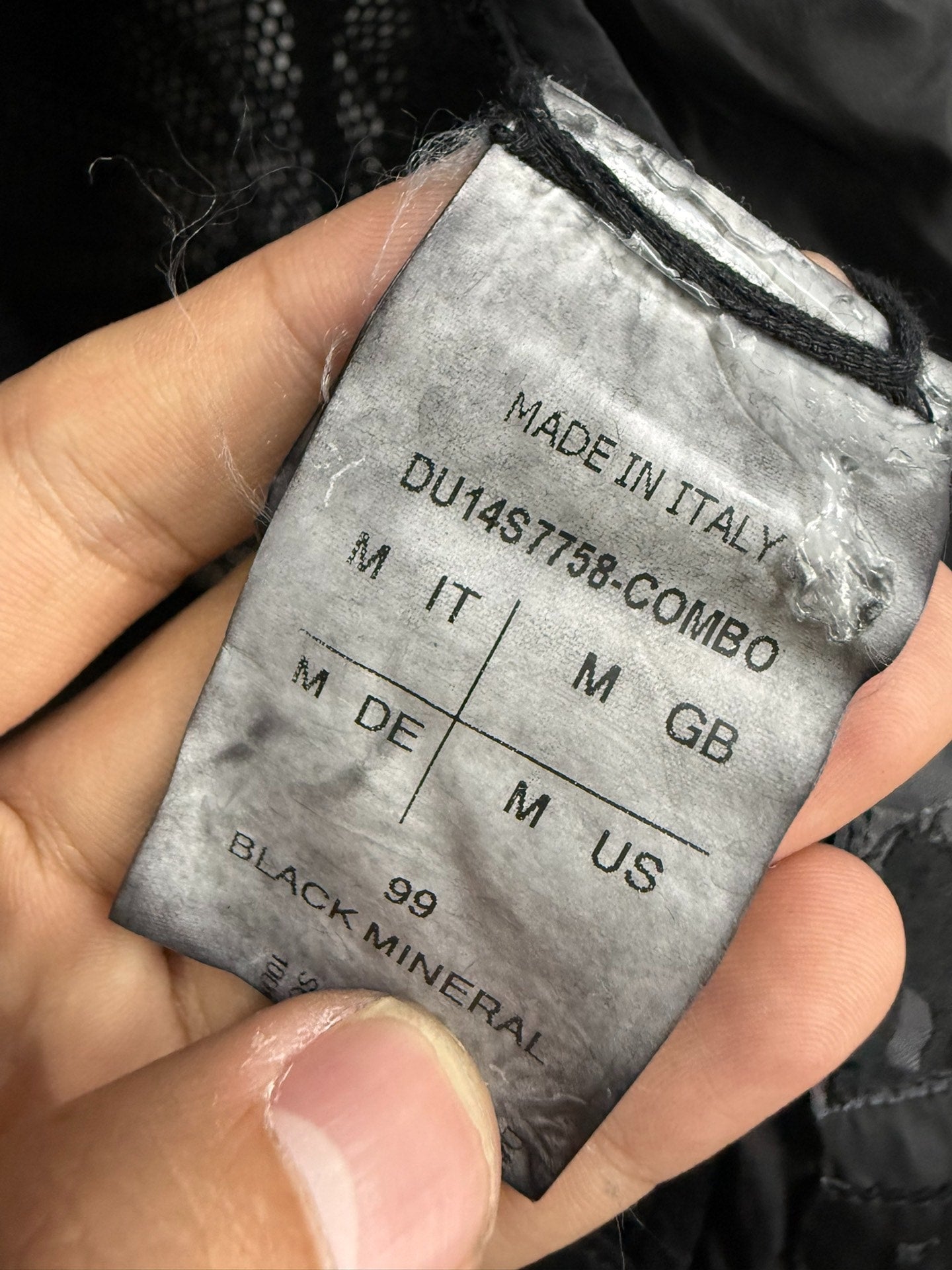 Rick Owens Mesh Leather Panel Jacket M