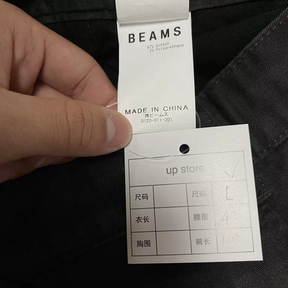 BEAMS SSZ Plaid Loose-Fit Pants