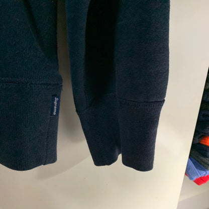 supreme sweatshirt navy blue size M