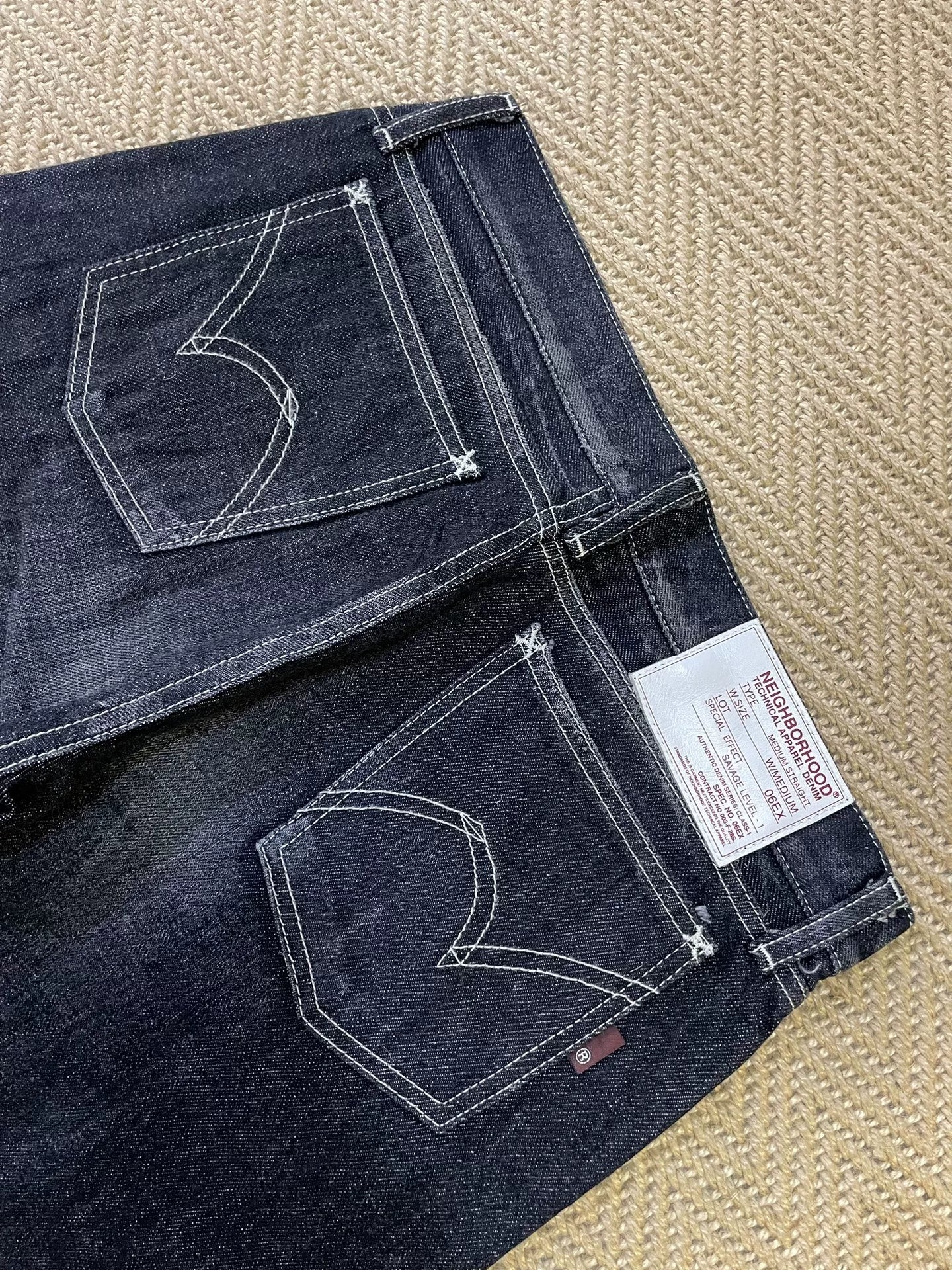 NEIGHBORHOOD 06EX Black Washed Jeans