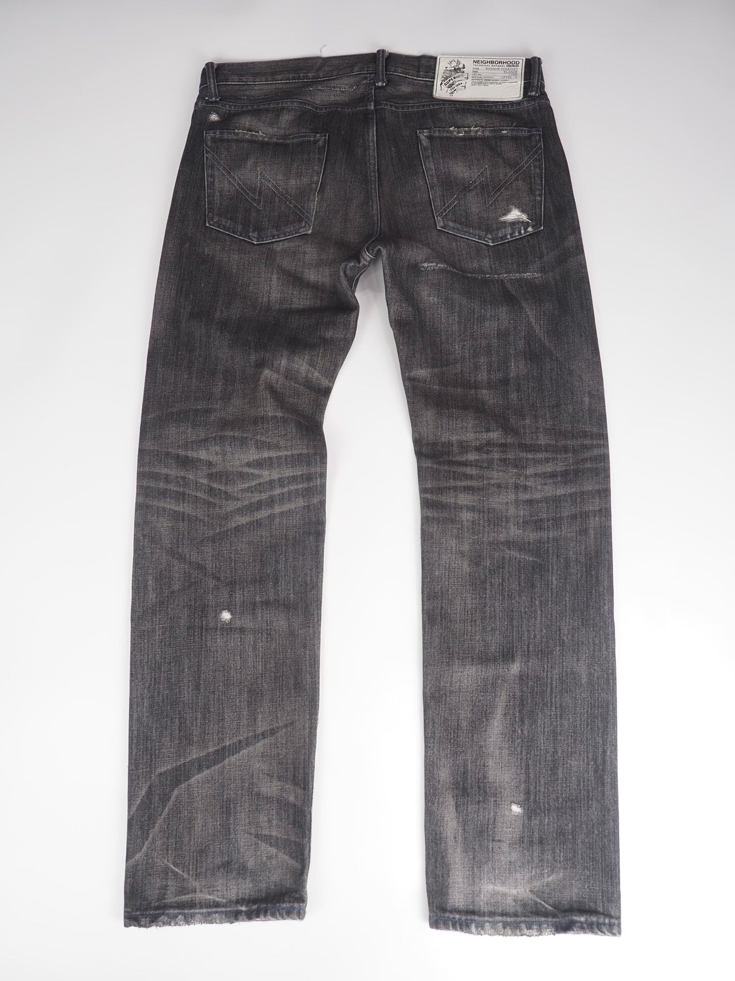 Neighborhood Beaded Savage Narrow Denim Black